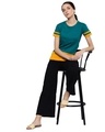 Shop Women's Green Solid T-shirt