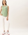 Shop Women's Green Solid T-shirt
