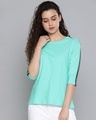 Shop Women's Green Solid T-Shirt-Front