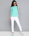 Shop Women's Green Solid T-Shirt