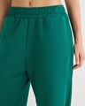 Shop Women's Green Straight Fit Flared Track Pants