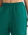 Shop Women's Green Straight Fit Flared Track Pants