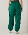 Shop Women's Green Super Loose Fit Cargo Joggers-Design