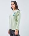 Shop Women's Green Taking it Slow Graphic Printed Oversized T-shirt-Design
