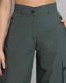 Shop Women's Green Tapered Fit Cargo Pants