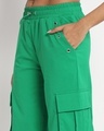 Shop Women's Green Tapered Fit Cargo Pants