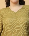 Shop Women's Green Textured Plus Size Top