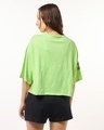 Shop Women's Green Thrill Seeker Snoopy Graphic Printed Oversized Short Top-Design