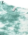 Shop Women's Green Tie & Dye Crop Top-Full