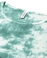 Shop Women's Green Tie & Dye Short Top-Full