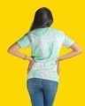 Shop Women's Green Tie & Dye Loose Comfort Fit T-shirt-Design