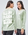 Shop Women's Green Toxic Graphic Printed Oversized T-shirt-Front