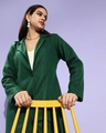 Shop Women's Green Trench Coat-Full