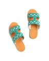 Shop Women's Green Tribal Trails Greek Sandals-Design