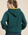 Shop Women's Green Typography Oversized Hoodie-Design