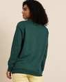 Shop Women's Green Typography Oversized Sweatshirt-Design