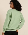 Shop Women's Green Typography Oversized Sweatshirt-Design