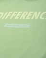 Shop Women's Green Typography Oversized T-shirt-Full