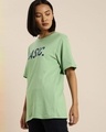 Shop Women's Green Typography T-shirt-Design