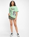 Shop Women's Green Weirdos Forever Graphic Printed Oversized T-shirt