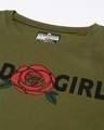 Shop Women's Green Wild Girl Graphic Printed Oversized T-shirt