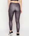 Shop Women's Grey Abstract Printed Slim Fit Activewear Tights-Full