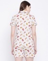 Shop Women's Grey All Over Pizza & Burger Printed Nightsuit-Design