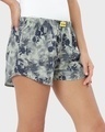 Shop Women's Grey All Over Printed Boxers-Front