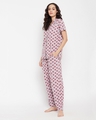 Shop Women's Grey All Over Printed Shirt & Pyjama Set-Design