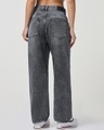 Shop Women's Grey Distressed Washed Straight Fit Jeans-Design