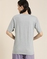 Shop Women's Grey Be the Change Typography Oversized T-shirt-Full