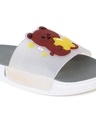 Shop Women's Grey Bear Printed Sliders