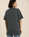 Shop Women's Grey Chicago Typography Oversized T-shirt-Design