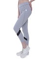 Shop Women's Grey Color Block Skinny Fit Tights-Design