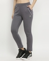 Shop Women's Grey Cotton Track Pants-Full