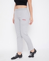 Shop Women's Grey Cotton Track Pants-Full