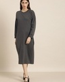 Shop Women's Grey Dress-Front