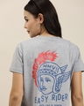 Shop Women's Grey Easy Rider Graphic Printed Oversized T-shirt-Design