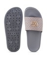 Shop Women's Grey Embellished Sliders