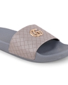 Shop Women's Grey Embellished Sliders