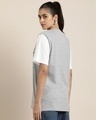Shop Women's Grey Fashion Capital Typography Oversized T-shirt-Full