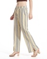 Shop Women's Multicolor Flared Relaxed Fit Pants-Front