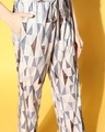 Shop Women's Grey Geometric Printed Nightsuits