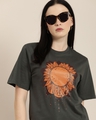 Shop Women's Grey Graphic Print Oversized T-shirt-Design