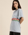 Shop Women's Grey Graphic Print Oversized T-shirt-Design