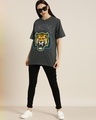 Shop Women's Grey Graphic Print T-shirt