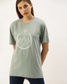 Shop Women's Grey Graphic Print T-shirt-Design
