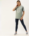 Shop Women's Grey Graphic Print T-shirt
