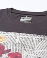 Shop Women's Grey Graphic Printed Oversized T-shirt