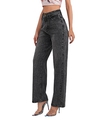Shop Women's Grey High Rise Loose Fit Jeans-Full